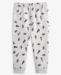 First Impressions Baby Boys Football-Print Jogger Pants, Exclusively at Macy's