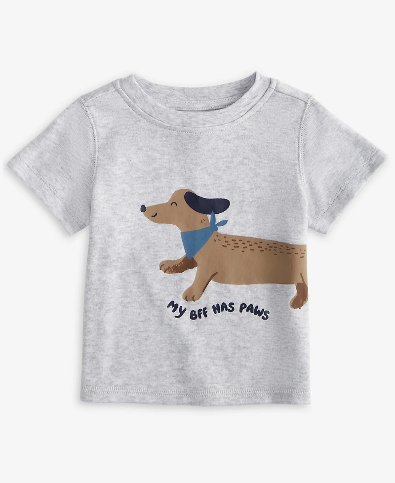 First Impressions Baby Boys Short-Sleeve Bff Paw Graphic T-Shirt, Exclusively at Macy's