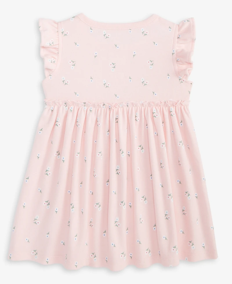 First Impressions Baby Girls Short-Sleeve Floral-Print Dress