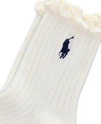 Polo Ralph Lauren Women's Lettuce Edge Anklet Socks 79132
