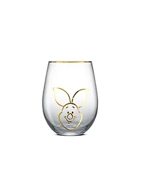 JoyJolt Pooh Spirits Hero Faces Stemless Drinking Glasses, Set of 4