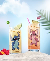 JoyJolt Lilo Stitch Good Times Tall Drinking Glasses, Set of 2