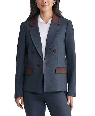 Jones New York Petite Faux Double-Breasted Jacket