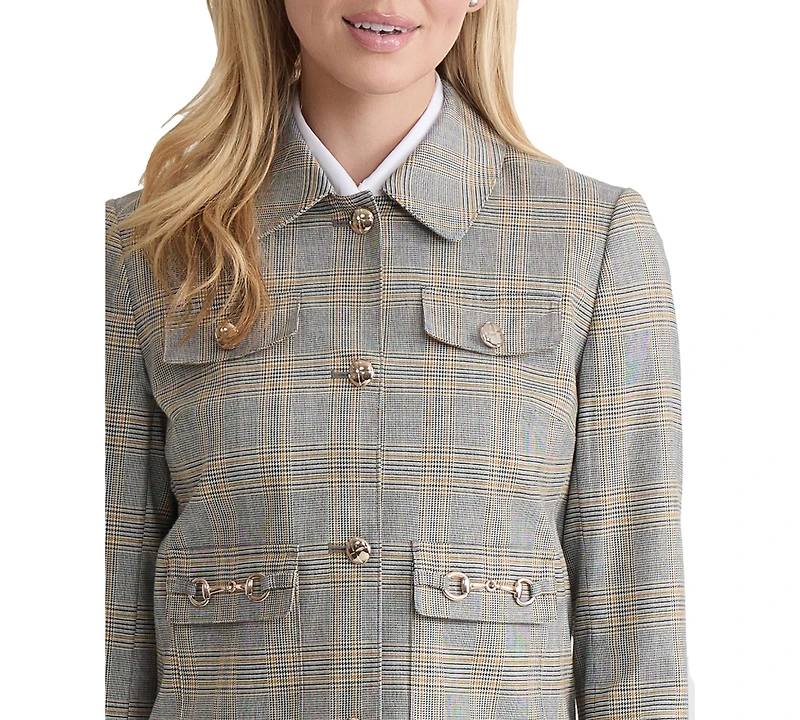 Jones New York Petite Glen Plaid Jacket