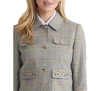 Jones New York Petite Glen Plaid Jacket
