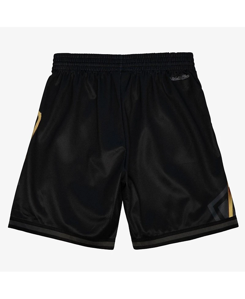 Mitchell & Ness Men's Black Miami Heat Big Face Fashion Shorts