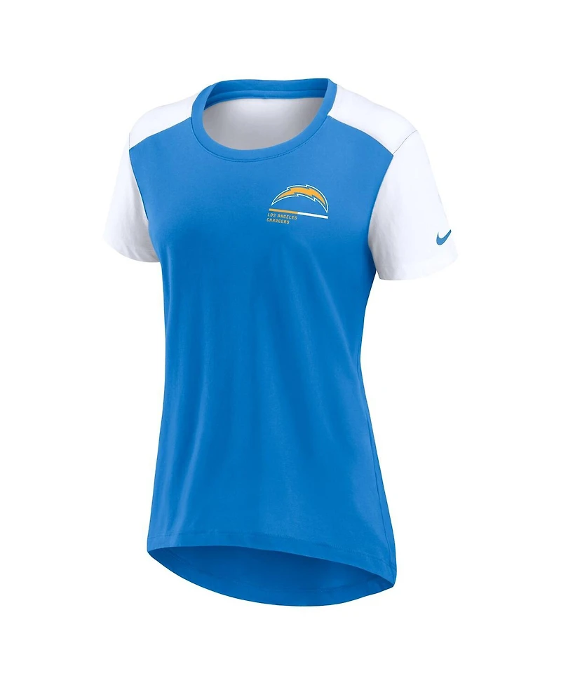 Nike Women's Powder Blue Los Angeles Chargers Performance Fashion T-Shirt