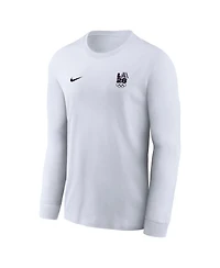 Nike Men's White La 2028 Summer Legend Performance Long Sleeve T-Shirt
