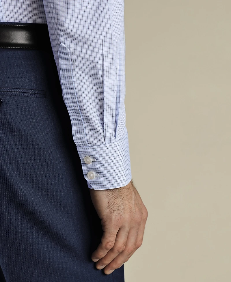 Charles Tyrwhitt Men's Non-Iron Check Dress Shirt