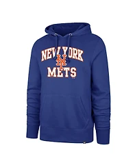 '47 Brand Men's Royal New York Mets Big Tall Velocity Fleece Pullover Hoodie
