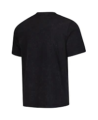 Sportiqe Men's and Women's Black Indiana Fever Rock Roll Collection Angus Mineral Wash T-Shirt