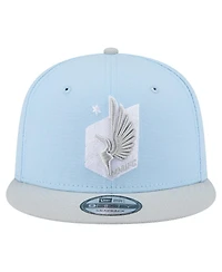New Era Men's Light Blue Minnesota United Fc Color Pack Two-Tone 9FIFTY Snapback Hat