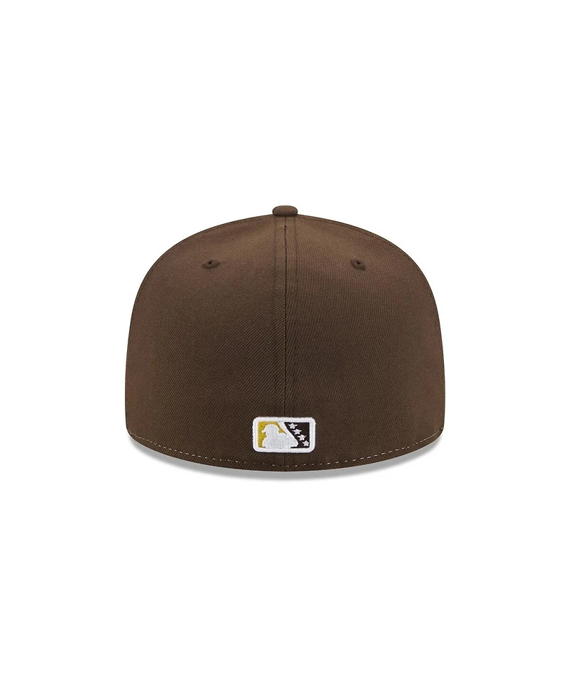 New Era Men's Yellow Fort Wayne Tin Caps Theme Nights 59FIFTY Fitted Hat