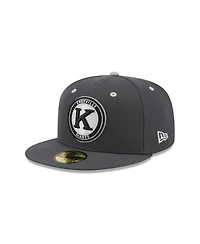 New Era Men's Charcoal Knoxville Smokies Theme Nights 59FIFTY Fitted Hat