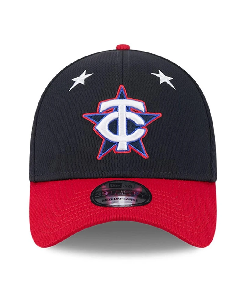 New Era Men's Navy/Red Minnesota Twins 2025 Mlb All-Star Game Workout 39THIRTY Flex Hat