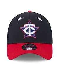 New Era Men's Navy/Red Minnesota Twins 2025 Mlb All-Star Game Workout 39THIRTY Flex Hat