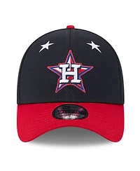 New Era Men's Navy/Red Houston Astros 2025 Mlb All-Star Game Workout 39THIRTY Flex Hat