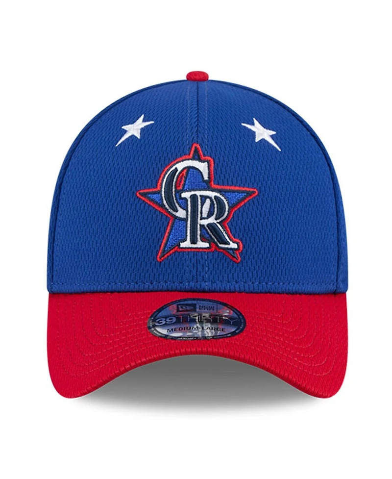 New Era Men's Blue/Red Colorado Rockies 2025 Mlb All-Star Game Workout 39THIRTY Flex Hat