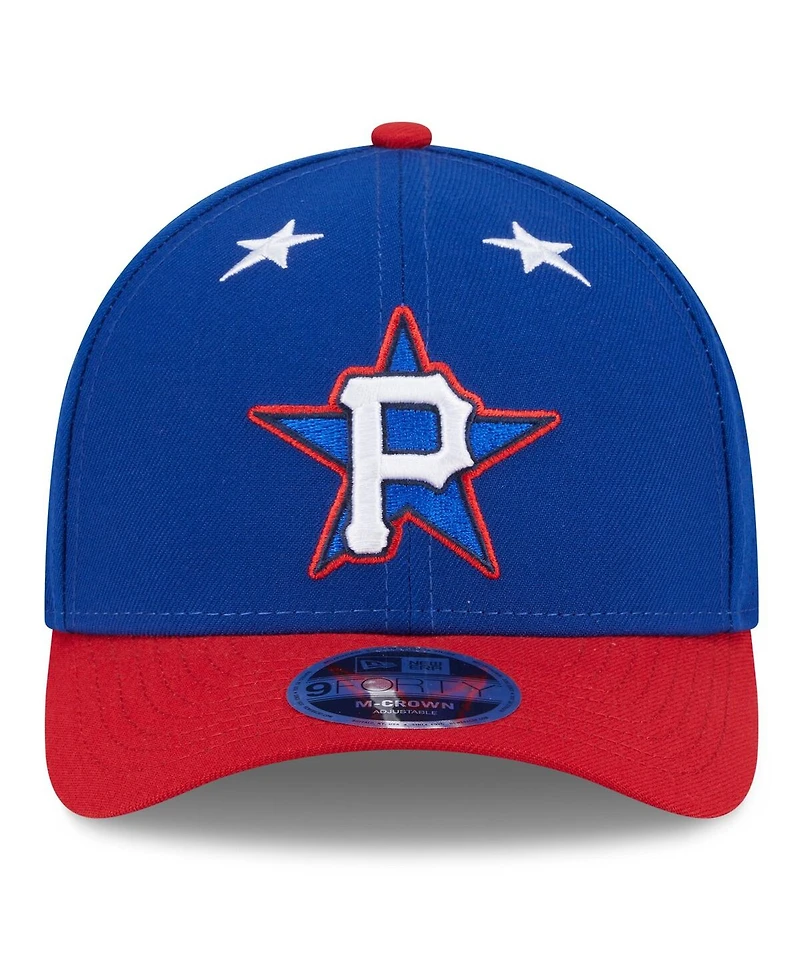 New Era Men's Blue/Red Pittsburgh Pirates 2025 Mlb All-Star Game Workout 9FORTY M-Crown Adjustable Hat