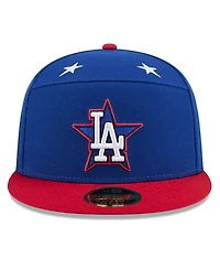 New Era Men's Blue/Red Los Angeles Dodgers 2025 Mlb All-Star Game Workout Side Patch 59FIFTY Fitted Hat