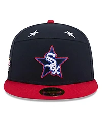 New Era Men's Navy/Red Chicago White Sox 2025 Mlb All-Star Game Workout Side Patch 59FIFTY Fitted Hat