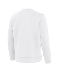 Antigua Men's White Philadelphia Eagles Relevant Lightweight Pullover Sweatshirt