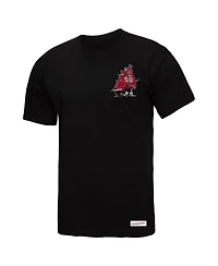 Mitchell & Ness Men's Black Tampa Bay Buccaneers 50th Anniversary Ship Sword T-Shirt