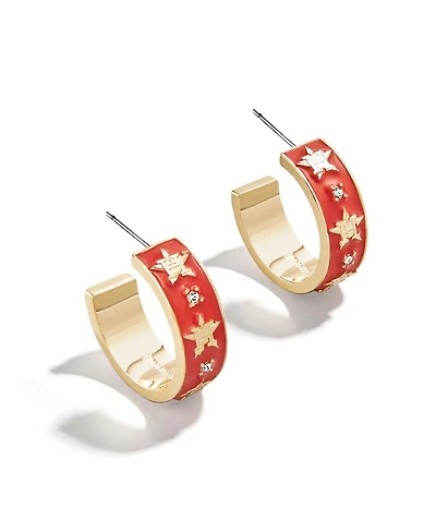 Wear by Erin Andrews x BaubleBar Houston Astros Enamel Hoop Earrings