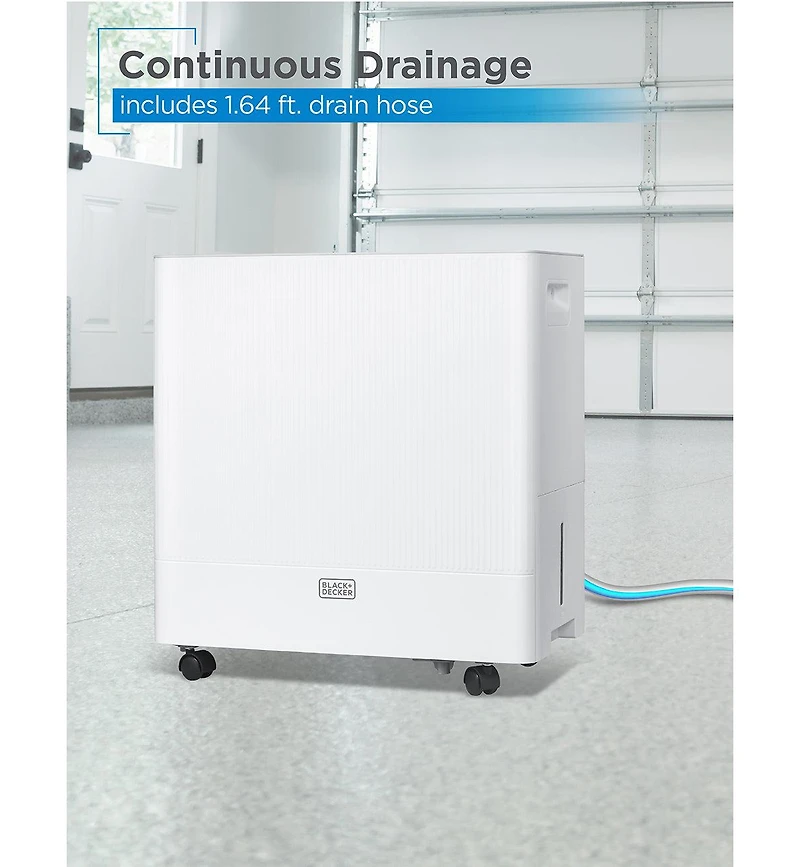 Black & Decker 4500 Sq. Ft. Dehumidifier for Large Spaces and Basements, Energy Star Certified