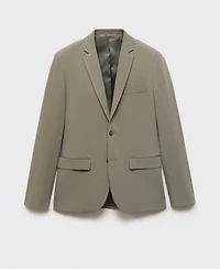 Mango Men's Stretch-Fabric Super Slim-Fit Suit Jacket