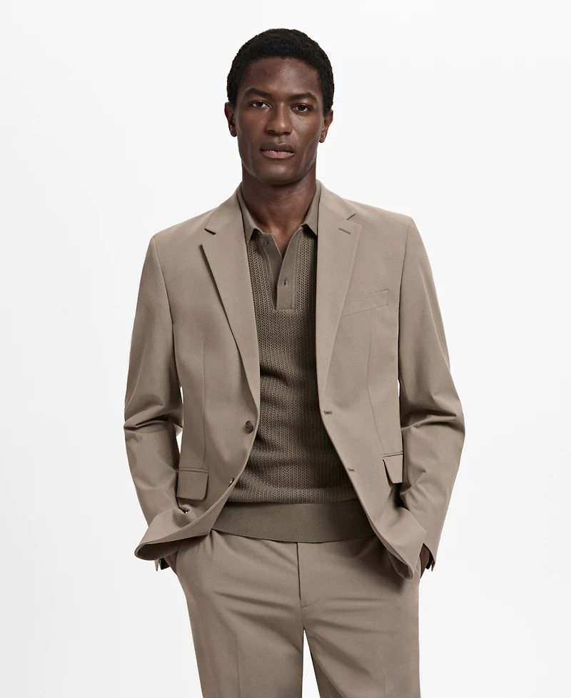 Mango Men's Milan Slim-Fit Suit Blazer