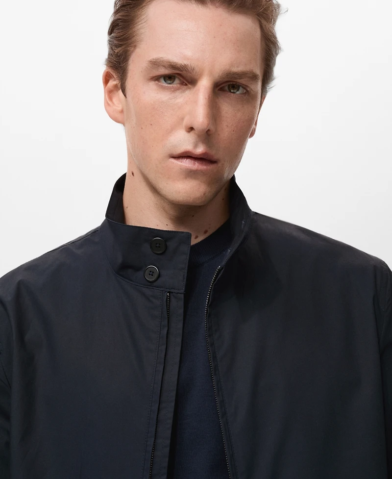 Mango Men's Cotton Bomber Jacket