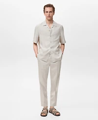 Mango Men's Lyocell Cotton Jogger Pants
