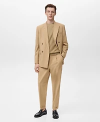 Mango Men's Boston Regular-Fit Suit Pants