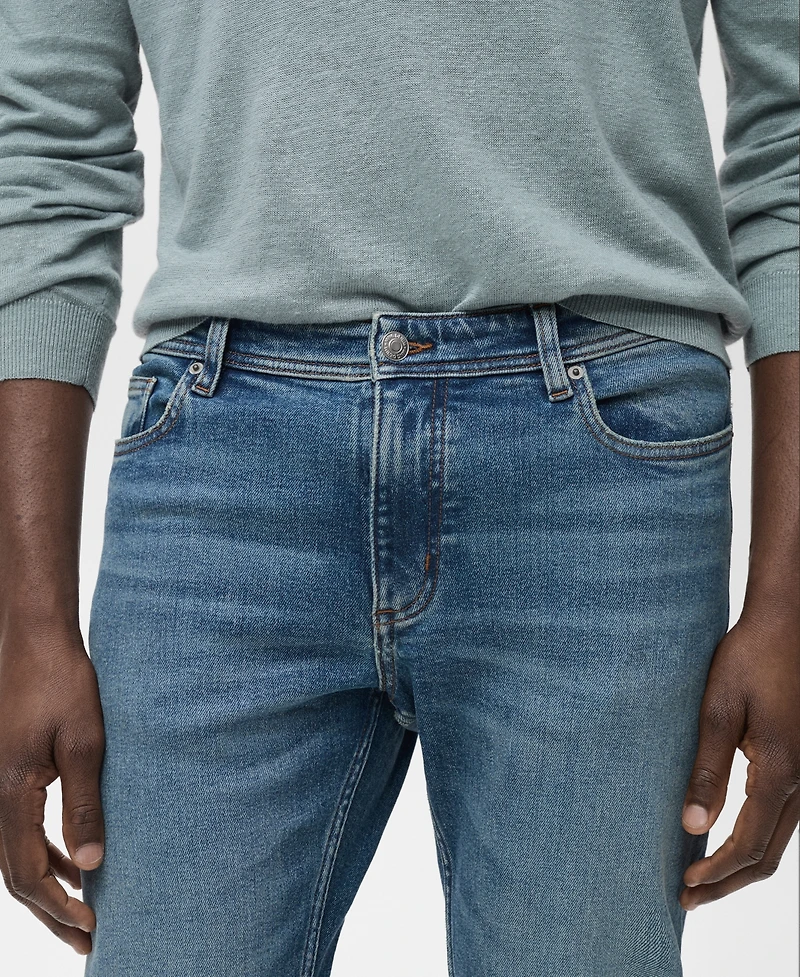 Mango Men's Jan Slim-Fit Faded Medium-Wash Jeans