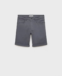 Mango Men's Slim-Fit Denim 11.5" Bermuda Shorts