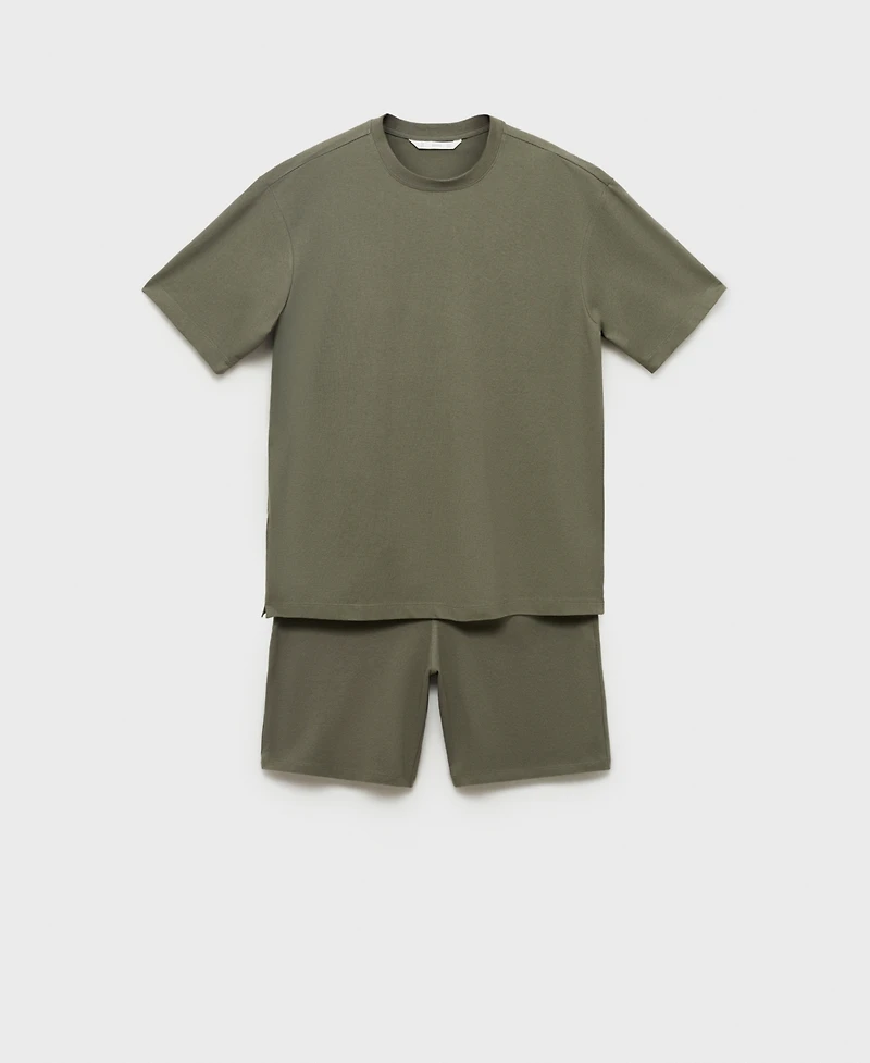 Mango Men's Cotton Shorts Pajama Pack