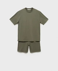 Mango Men's Cotton Shorts Pajama Pack