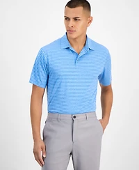 Pga Tour Men's Heathered Stripe Golf Polo Shirt