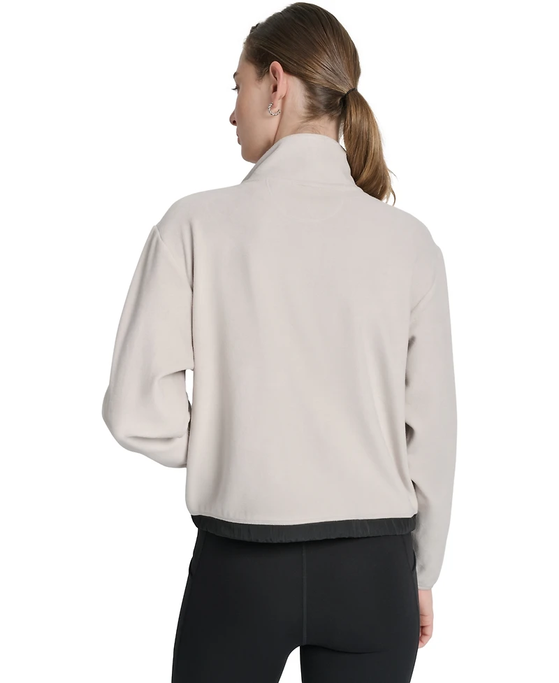 Dkny Women's Zippered Fleece Jacket