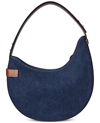 Lauren Ralph Lauren Tasha Medium Denim Shoulder Bag