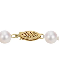 Cultured Freshwater Pearl (6 - 6-1/2mm) Pearl Strand 18" Collar Necklace