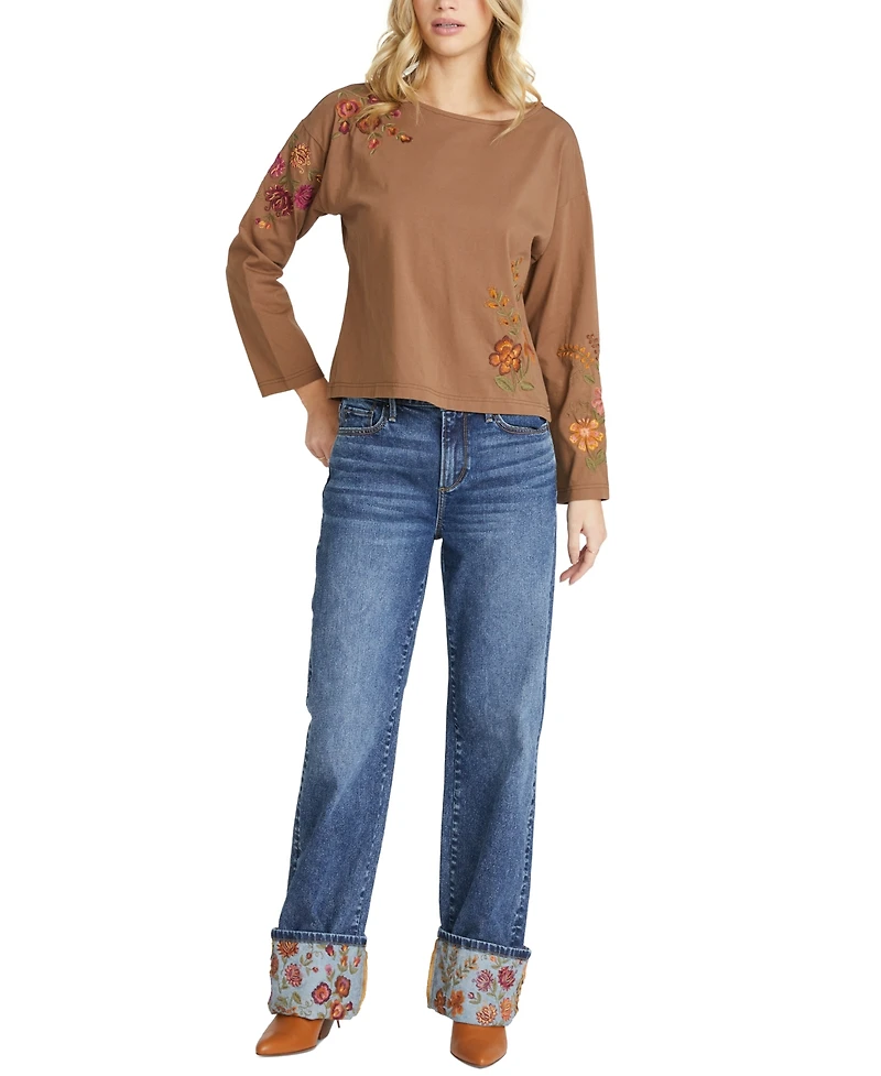 Driftwood Women's Charlee X Oshibana Cuffed Jeans