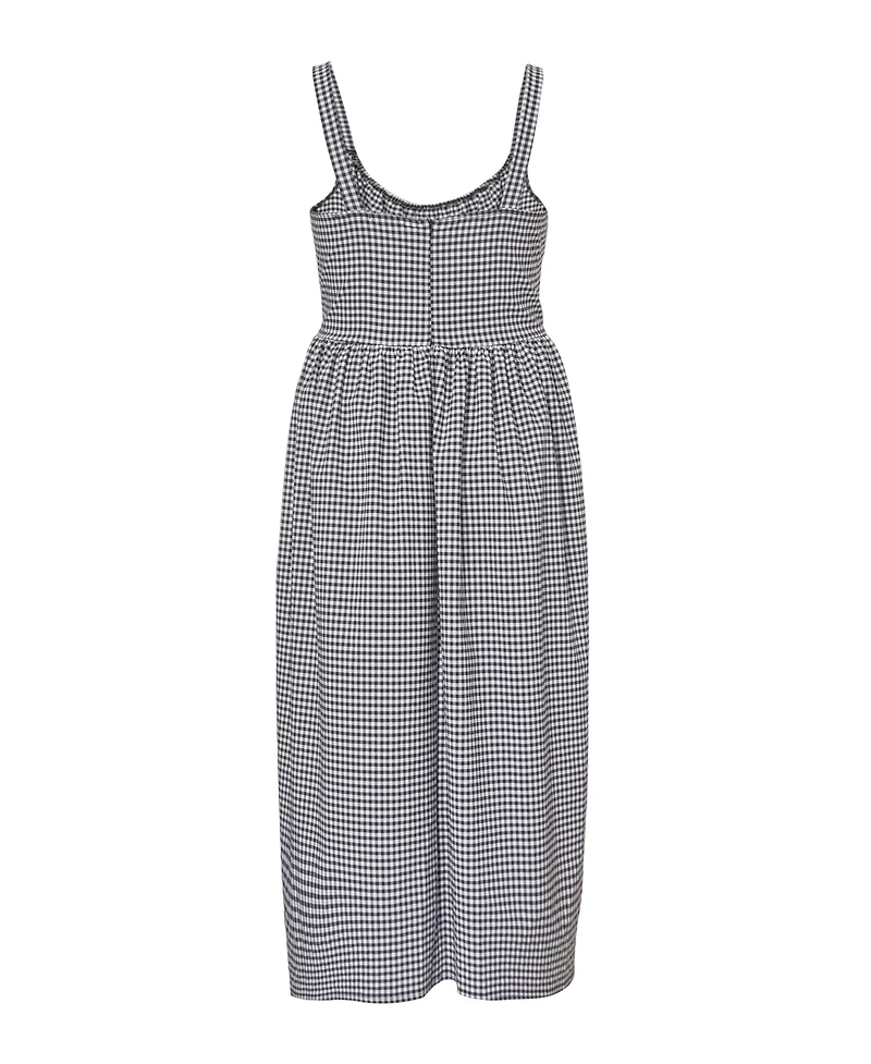 Quiz Women's Gingham Drop Waist Maxi Dress