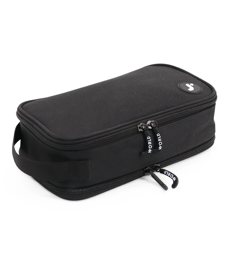 J World Doodle Pencil Case with Organizational Pockets and Handle Strap