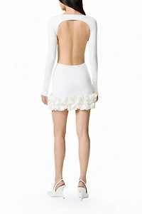 Nocturne Women's Frill Detailed Jersey Mini Dress