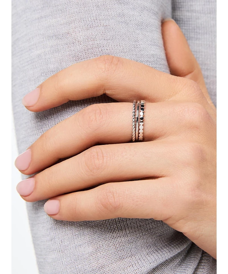 Ana Luisa Ring Set - Adrianna Silver