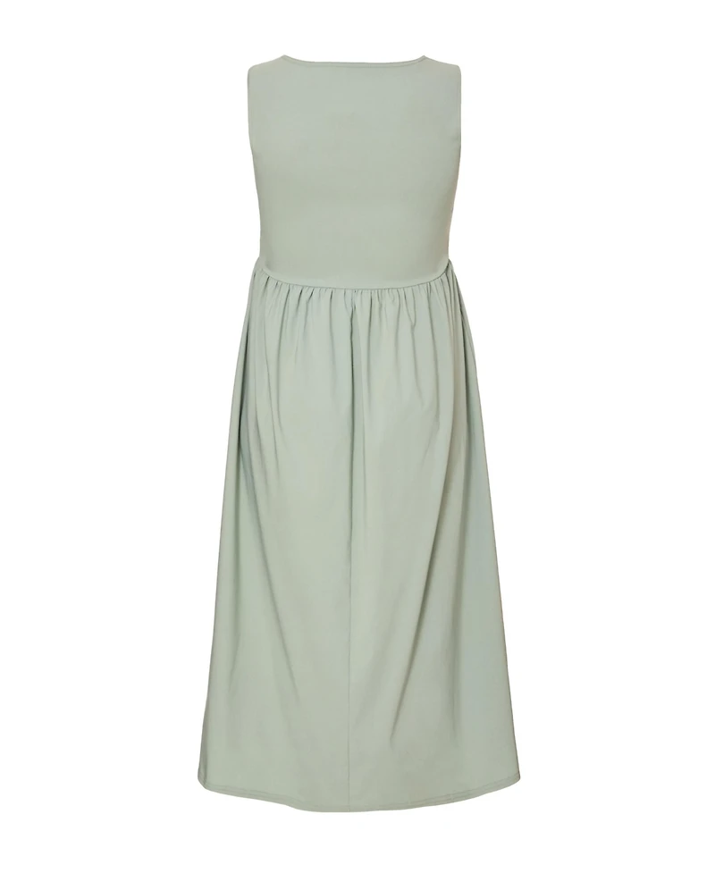 Quiz Women's Plus Bengaline Drop Waist Maxi Dress