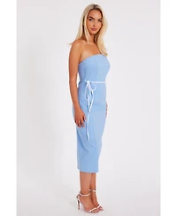 Quiz Women's Bengaline Midi with Tie Detail