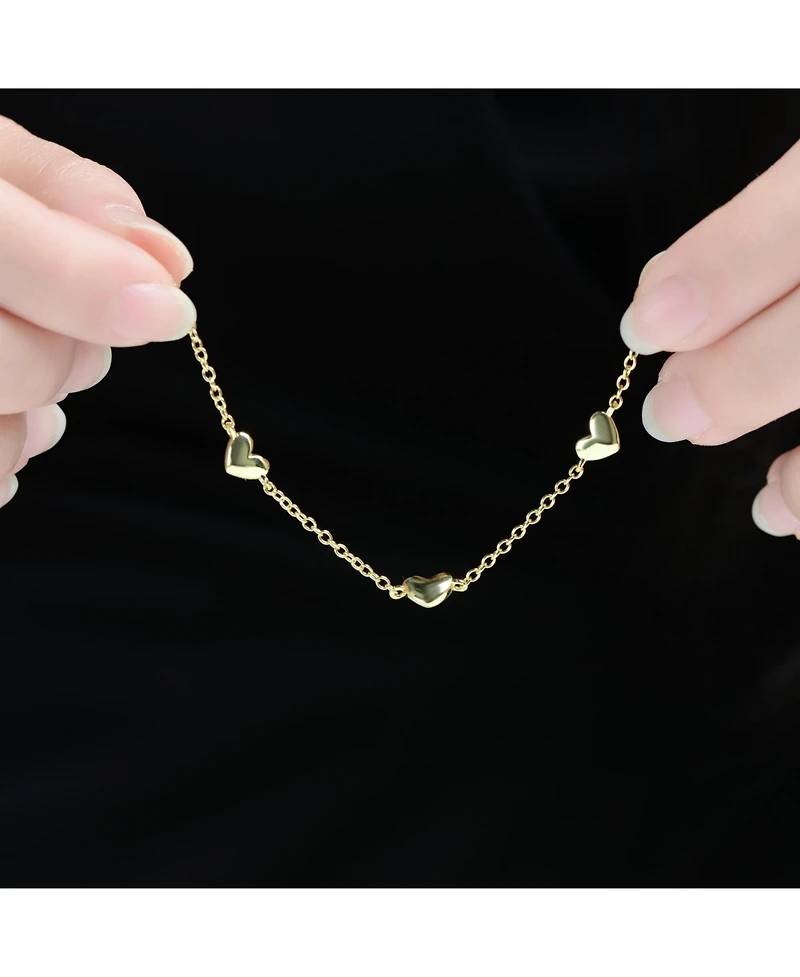 GiGiGirl 14K Gold Plated Station Bracelet 2-Piece Set